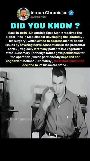 Back in 1949, Dr. António Egas Moniz received the Nobel Prize in Medicine for de...