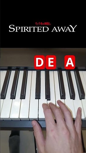 Spirited Away EASY PIANO TUTORIAL (one summer's day)