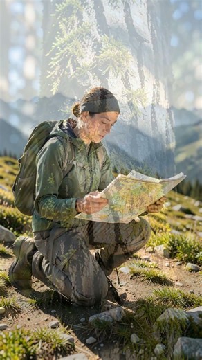 Terrain Clues: Compass Reorienting in the Wild