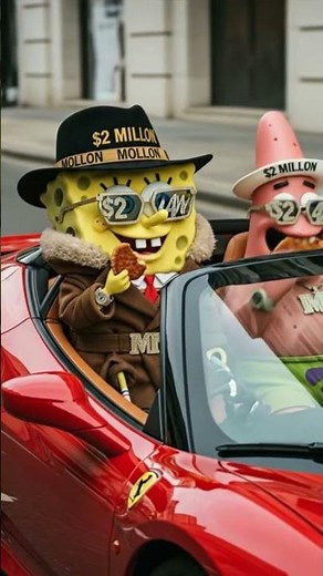 SpongeBob flexing ￼