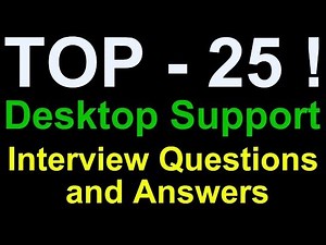 Top 25 desktop support interview questions and answers !!!! By- Pradeep Sharma Technology Up