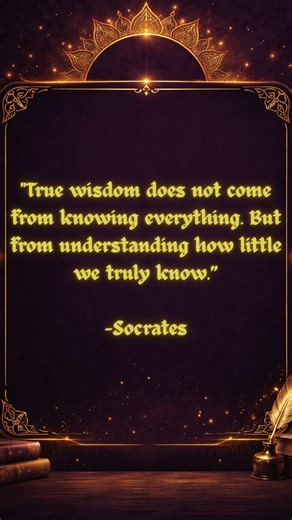 True Wisdom = Knowing How Little You Know | Socrates Wisdom #socrates #plato #philosophy