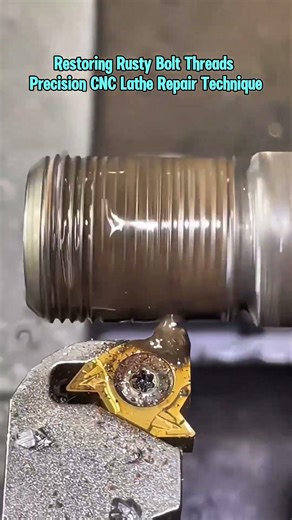 Restoring Rusty Bolt Threads | Precision CNC Lathe Repair Technique