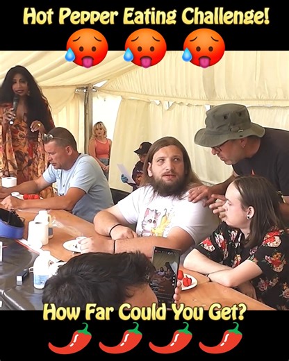 64K views · 722 reactions | Hot Pepper Eating Challenge - How Far Could You Get? 掠 #spicychallenge #foodchallenge #challenge #challengeaccepted #chilli #chili #chile #pepper #hotpepper #chillies #chilis #chiles #peppers #guinnessworldrecord #hotpeppers #carolinareaper #carolinareaperchallenge #manvfood #manvsfood #chilieating #leagueoffire #superhot | League Of Fire | Facebook