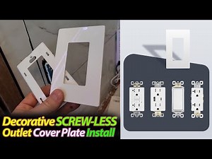 How to Install Screwless Wall Plate Cover - No Screw Outlet Cover Install