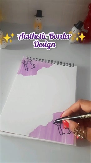 Aesthetic Border Design #shorts #viralshorts #borderdesign #handmade #frontpage #viral #trending