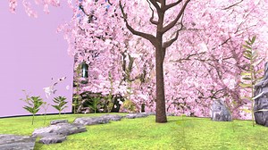 Water tank for metaverse, Cherry Blossoms【桜】v1.0 - 3D model by MEA AQUA (@osakanaWatch)