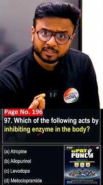 Which Drugs Act By Inhibiting Enzyme Activity #pharmacist #pharmacyindia #bpharmacy