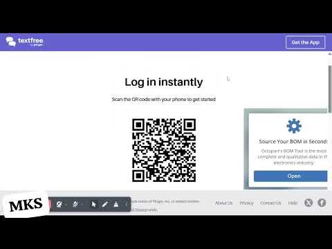 How to Logging with Textfree / TF with QR code. 如何使用二维码使用 Textfree/TF 进行日志记录。How to use Textfree.