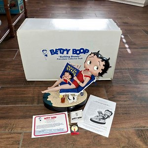 Danbury Mint Betty Boop "bathing Beauty" Porcelain Collector Doll Figurine With Box - Etsy