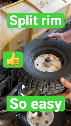How to disassemble a split rim wheel