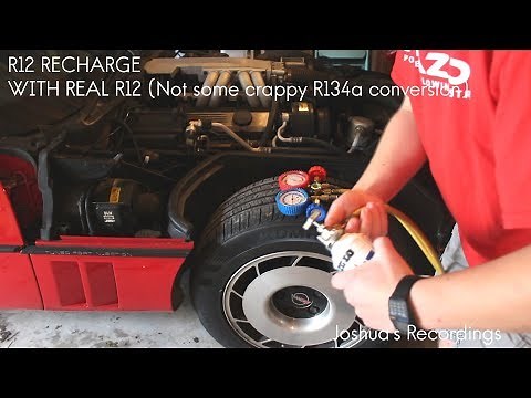 Recharging an R-12 Car Air Conditioner (1985 Corvette)