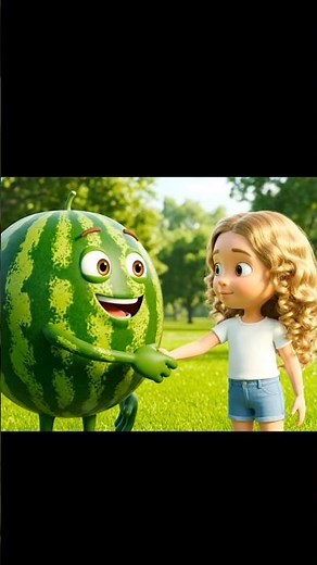 Talking Watermelon 🍉 | Fun AI Animation for Kids | #cartoon #trending #shorts #viral #ai #animation