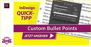 Custom Bullet Point erstellen in InDesign