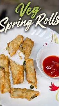 Veg Spring Rolls Recipe | Crispy Spring Rolls at Home | Easy Evening Snack | #VegSpringRolls