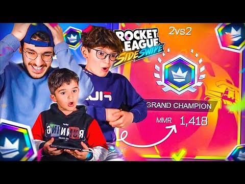 UN GRAND CHAMPION PRÊTE SON COMPTE A MOI ET MES FRÈRES SUR ROCKET LEAGUE SIDESWIPE ! (miskine..)