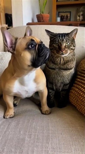 Dog and Cat Become Best Friends in Seconds! 😂🐾