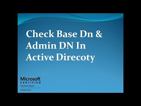 Base dn and administrator dn in active directory