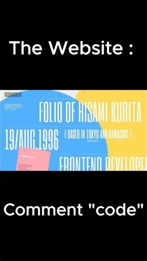 3d Creative Portfolio Website using Threejs GSAP & Javascript 🔥 | 3D Website Effect #shorts