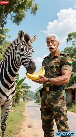 Senior Indian Soldier Saved Grandma and Built Golden Private Jet for her #shorts #ai #army #save