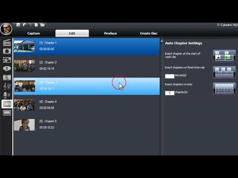 CyberLink PowerDirector 7 - Chapter Selection & Placement