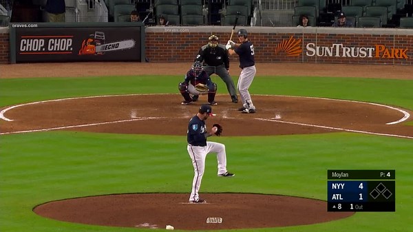 Peter Moylan Called Strike to Trey Amburgey