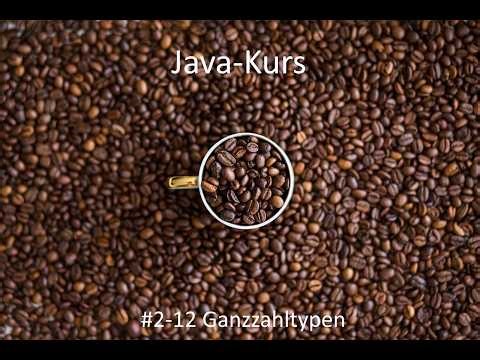 Javakurs - Kurseinheit 2 - Variablen und Datentypen - Video 12 - Ganzzahldatentypen