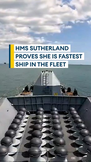 BFBS Forces News on Instagram: "The fastest frigate ⚓️💨 HMS Sutherland has once again proven her speed by leaving Portsmouth and docking at Parkkade in Rotterdam in less than 24 hours. 🇳🇱 This year has seen her back where she belongs, at sea, after a four year overhaul. 🙌 #Navy #atsea #HMSSutherland #timelapse #portsmouth #rotterdam #UK #Netherlands #Forcesnews #news #defence #crew"