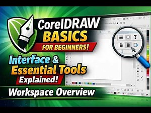 CorelDRAW Basics for Beginners - Interface and Essential Tools Explained - Workspace Overview