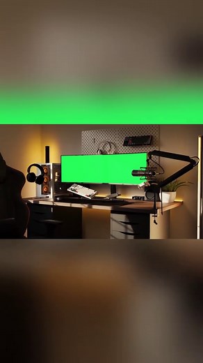 Ultimate Computer Desk Setup: Green Screen Edition