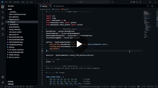 #python #computervision #mediapipe #opencv #machinelearning #handtracking #aiprojects #learningbydoing | Muhammad Abdullah