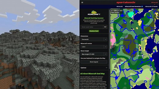 How to use seed map tool for Minecraft Pale Gardens update