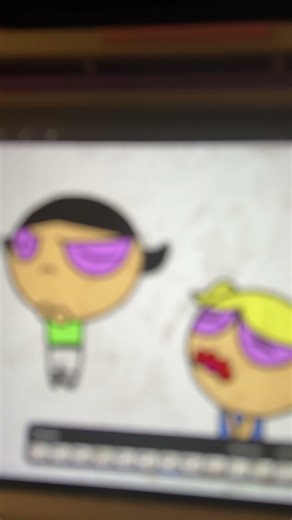 Bubbles is crying Bubbles And Buttercup #animation #powerpuffgirls #foryou #procreate