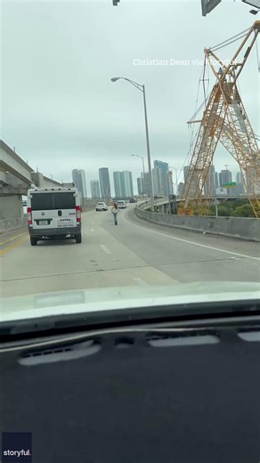 Woman rides scooter on highway | The Scottish Sun