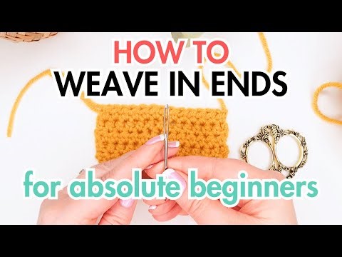 How to weave in your ends | Crochet Tutorial for absolute beginners