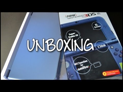 New 3DS XL Metallic Blue Nintendo Unboxing