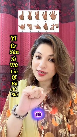 Chinese hand counting from 1 to 10🇨🇳So simple and interesting! #mandarin #easylearning #ytshorts