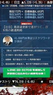 4月相場動く株#株式投資 #資金流入 #成長株 #新NISA #50代投資 #テーマ株 #日本株 #市場分析動き出す直前です