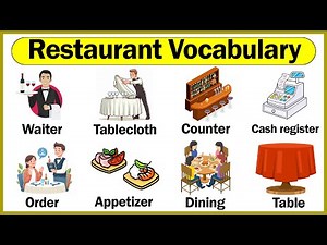 Restaurant Words and Vocabulary in English with Sentences