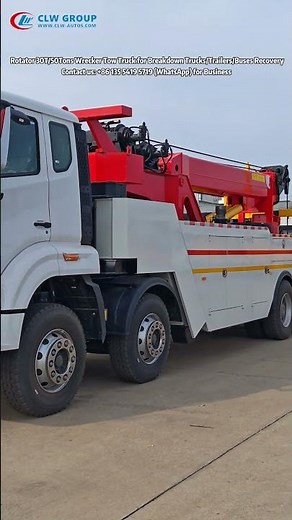 Boom Rotator 30T/50Tons Road Wrecker Towing Truck RHD for Breakdown Trucks/Trailers/Buses Recovery