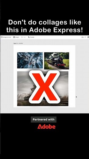 Creating a Collage of Expresses in Adobe Express 🚂 #adobe #adobeexpress