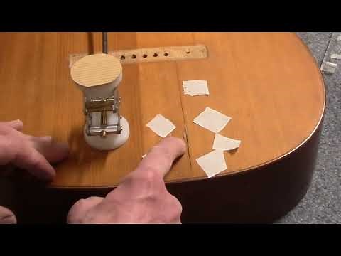 1927 Martin Guitar Restoration, part 2: Fixing a Difficult Soundboard Crack