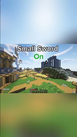 SMALL SWORD MOD IS A W!!!!!!!! #edit #gaming #minecraft