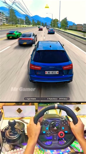 Beautiful Highway And My Audi #shorts #assettocorsa #audi