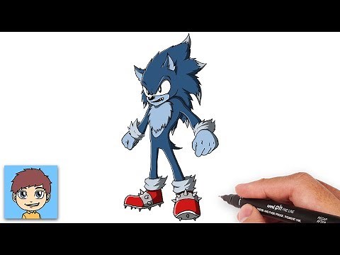 Comment Dessiner Sonic Loup Garou Facilement - Sonic the Werehog - Dessin Facile