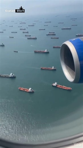 Cargo Ship vs Airplane – Which One Is Faster? 🛳️✈️ #facts #explainshort #CargoShip #Airplane