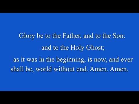 Gloria Patri / Glory Be to the Father - Organ Accompaniment / Hymn / Lyrics