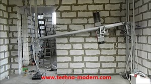 Robot plasterer PlasteRUS Spero 2. Plaster machine.
