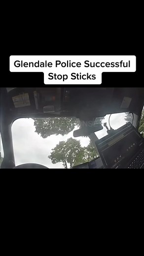 Glenadale Police successful Stop Sticks #glandale #glendalepolice #polic #spikestrip #spikes #stopsticks