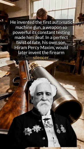 The man who invented the machine gun went deaf, and his son invented the silencer. | The History Archives